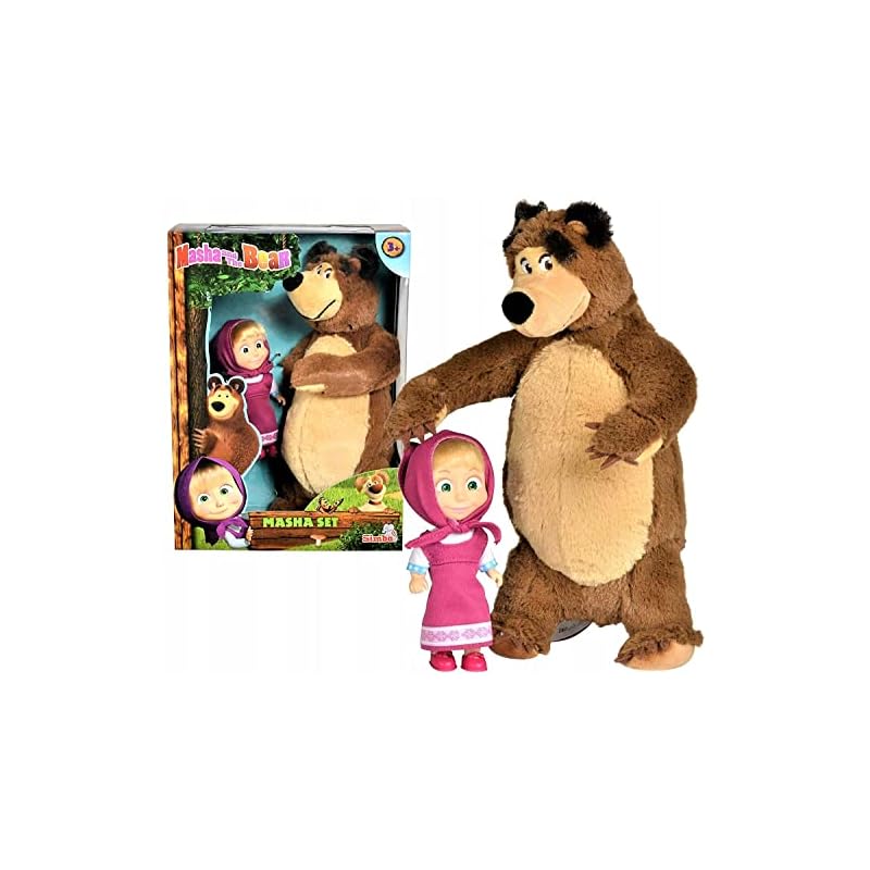 Witthart Masha and the Bear Doll Set Masha and the Bear 9.8 inches