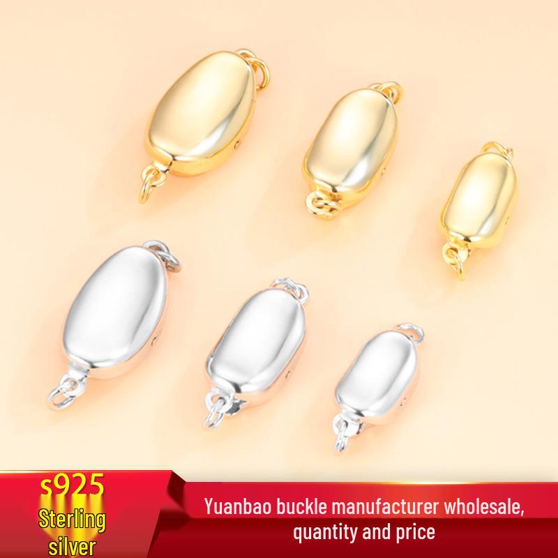 S925 Sterlingsilber Perlenkette & Armband Verschluss - DIY Handgemachtes Schmuckzubehör