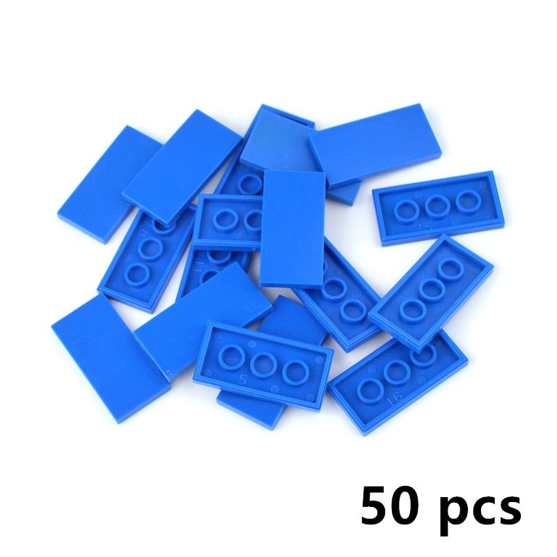50pcs DIY Building Blocks Figure Brick Smooth 2x4  87079 Educational Creative Size Compatible With All Brand Toys for Children