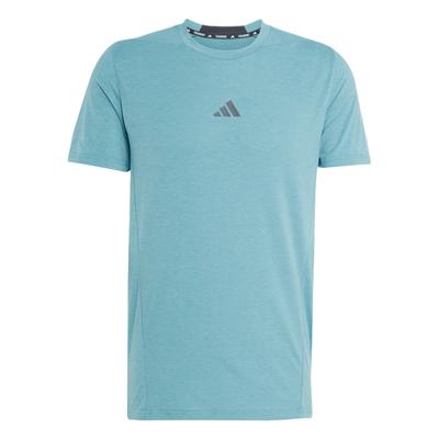 D4TAEROREADY Quick-Dry Sports Crew Neck Short Sleeve T-Shirt Men Tops Soft-Blue-Green JX3285