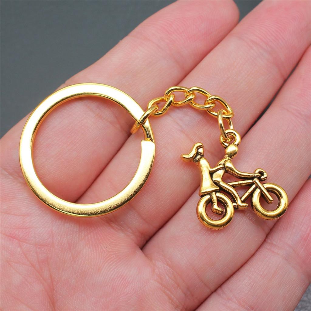 28mm Key Ring Couple Heart Love Minimalist Jewelry Components QY016