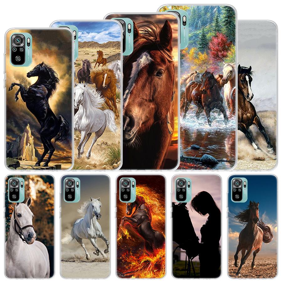 Horse Great Beauty Galloping Soft Case For Xiaomi Redmi Note 14 13 12S 11S 10S 12 Pro Plus Phone Cover 11 10 11E 11T Note14 Shel