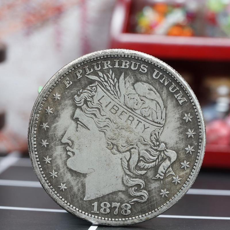 1878 Statue of Liberty, Decorative Coins, Vintage American Travel Ornaments, Handicrafts, Christmas Gift, Stocking Stuffers