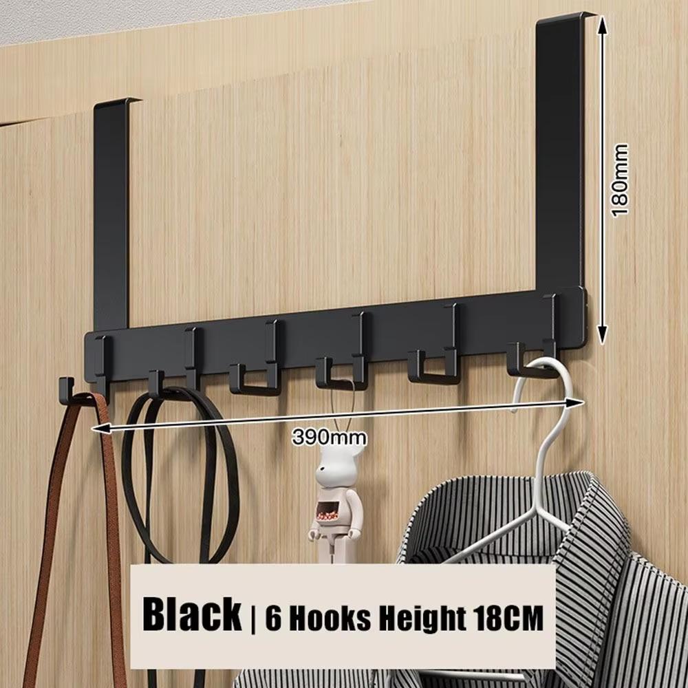 Ganci sopra la porta 6 ganci appendiabiti cappelli asciugamani appendiabiti casa bagno organizer rack cucina accessori titolare