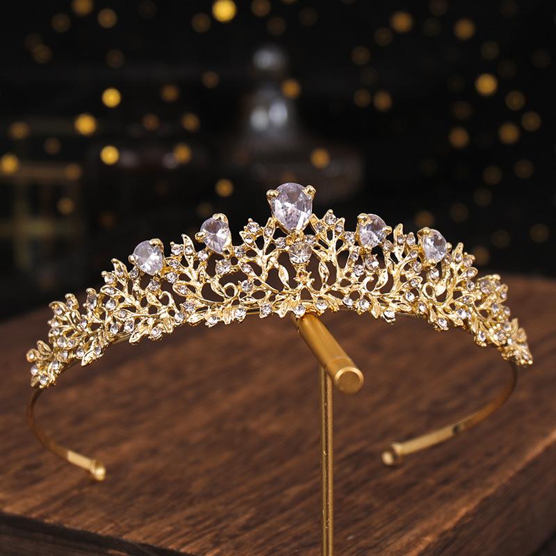 Bridal Crown Wedding Dress Headgear Birthday Bar Mitzvah Accessories Versatile Luxury Diamond Headband Zircon Crown Hair Accessories