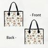 Vintage Pattern Canvas Tote Bag Casual Daily Large Capacity Carry All Shoulder Bag