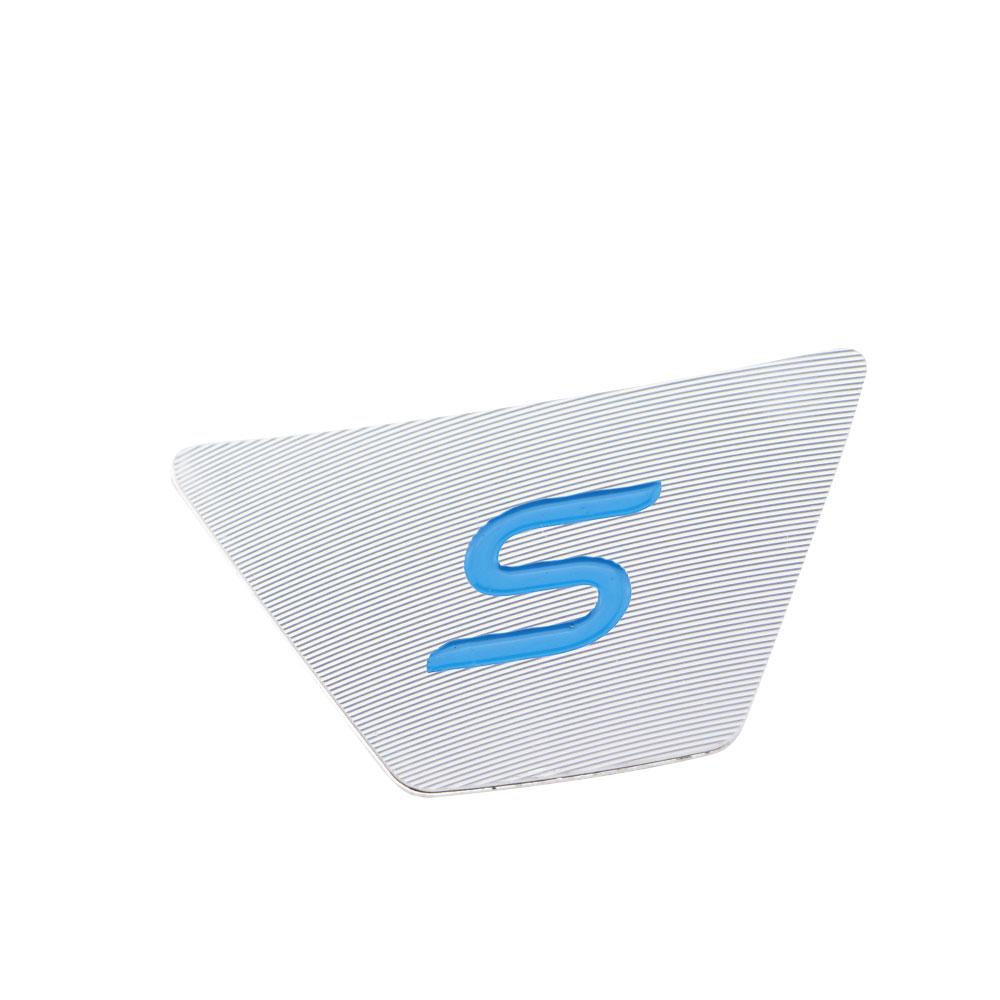 

Алюминиевые спортивные защитные наклейки на рулевое колесо S для автомобиля Ford New Fiesta MK7 Ecosport 2009-2016 Blue S