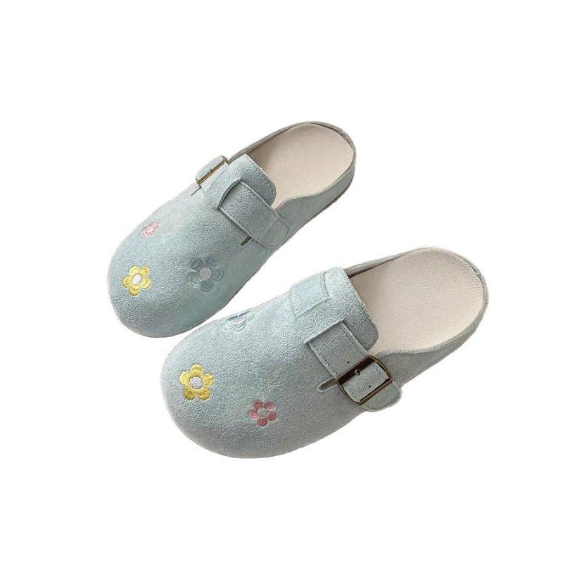 Retro Style Versatile Casual Women's New Summer One-pedal Lazy Bag Head Half Slippers Women's Shoes