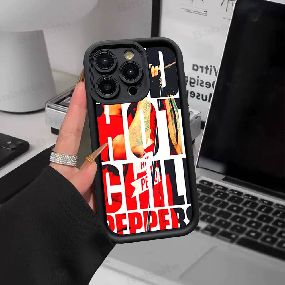Red Hot Chili P-Peppers Band Phone Case For IPhone 17 16 15 14 13 12 11 Pro Max 16E Plus INS Soft Cover