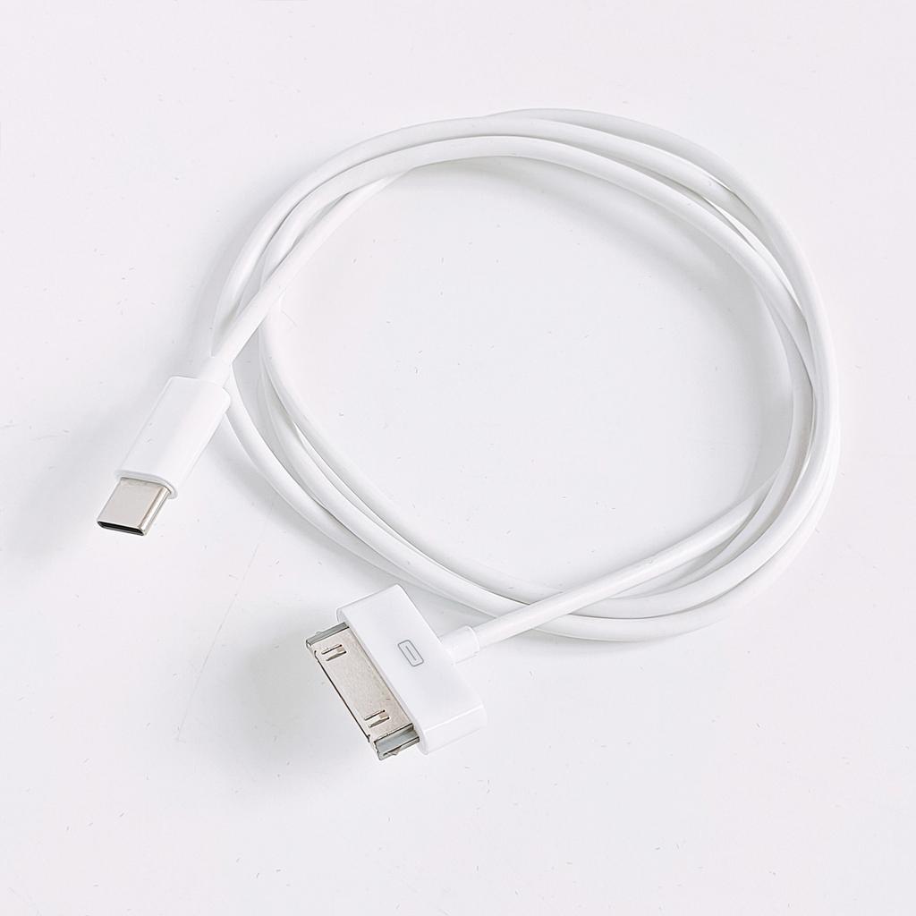 USB Type C to 30Pin Charging Cable for iPod for iPhone 3G/3GS for iPhone 4/4S for iPad 1 for iPad 2 PVC Data Sync Cord