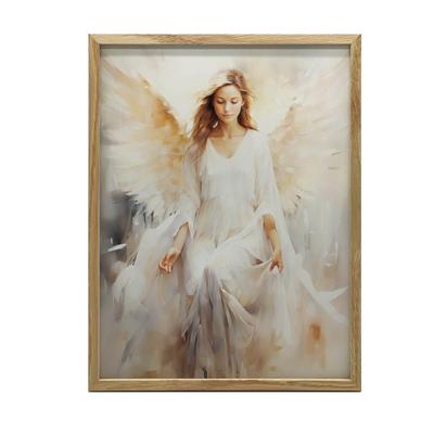 Angel's Focus Angel's Focus, 30X40 Cm, Dark Brown Wooden Frame, 230 Gsm Matte Paper