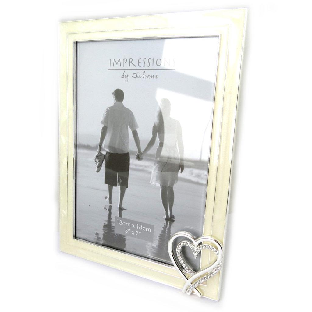 

Les Trésors De Lily [M7734] - Фоторамка Romance цвета слоновой кости (13x18 см) серебряный