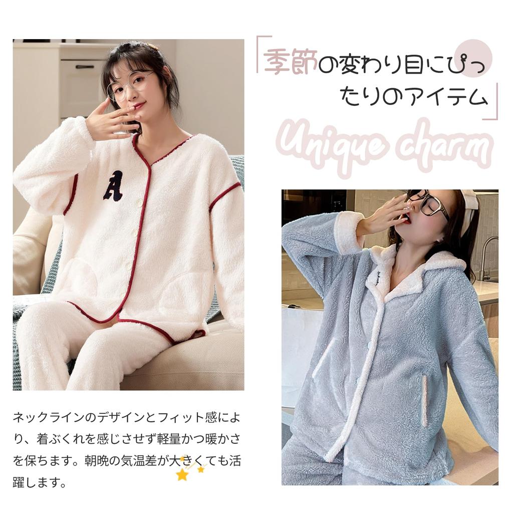 Tiernyueth Pajama and Loungewear Top and Bottoms with Plus Velvet Fleece Solid Long Long Warm Loungewear for and Winter Women's Set, V-Neck Lining,