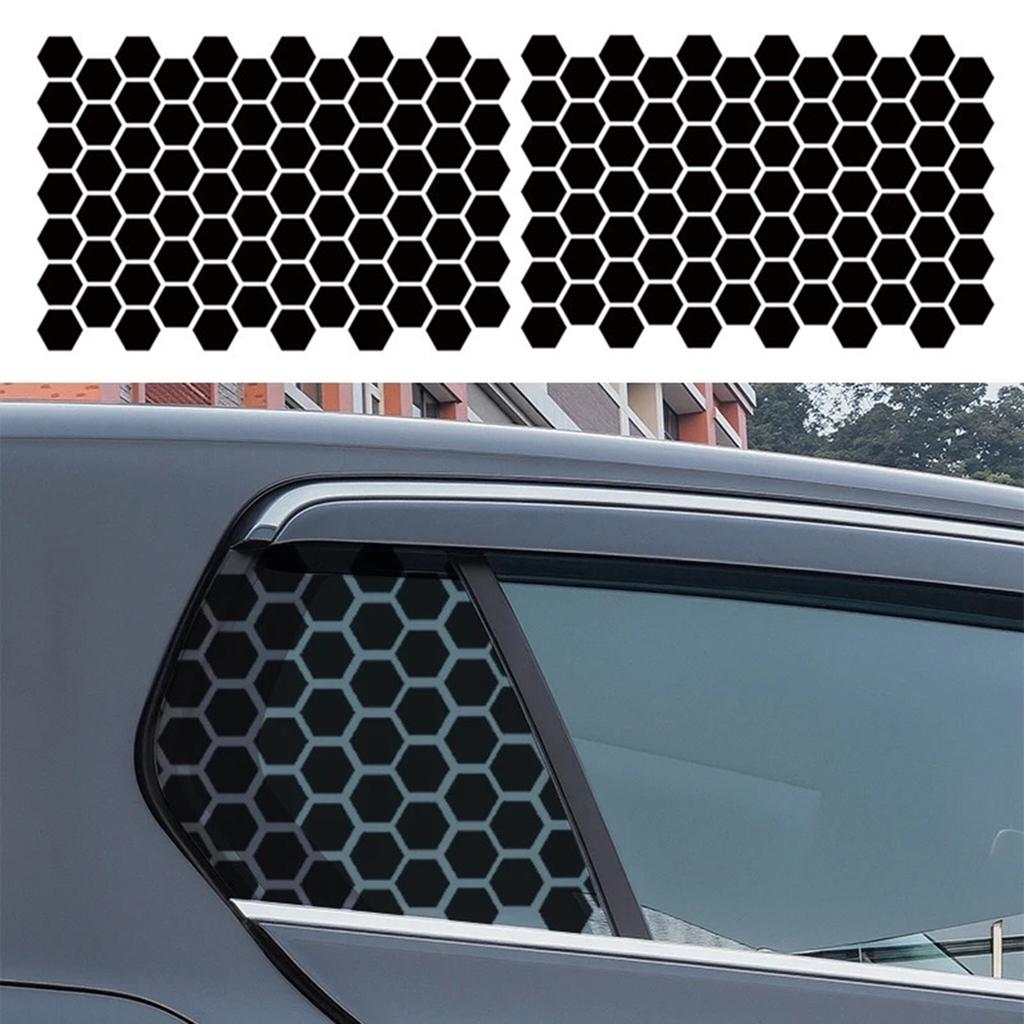 Fensterdekoration Vinyl Aufkleber Wabenmuster Vinyl Autoaufkleber Auto Seitenfenster Wabenaufkleber für Auto Außenanpassung