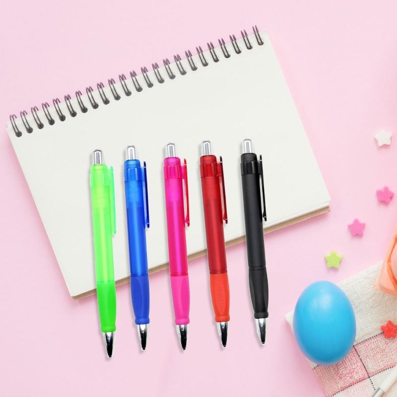 Einziehbarer Kugelschreiber 1,0 mm Schreibstift Dicker Stift Kugelschreiber Schwarze Tinte Druckkugelschreiber für Schüler Lehrer