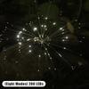 Lumină solară cu foc de artificii cu LED pentru decorarea în aer liber a grădinii Lumină a căii de gazon pentru curte, petrecere, nuntă de Crăciun