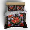 Red and purple flowers. Bedding sets Duvet cover sets Duvet covers Pillowcases(1 * Duvet Cover 2 * Pillowcases, without duvet insert)