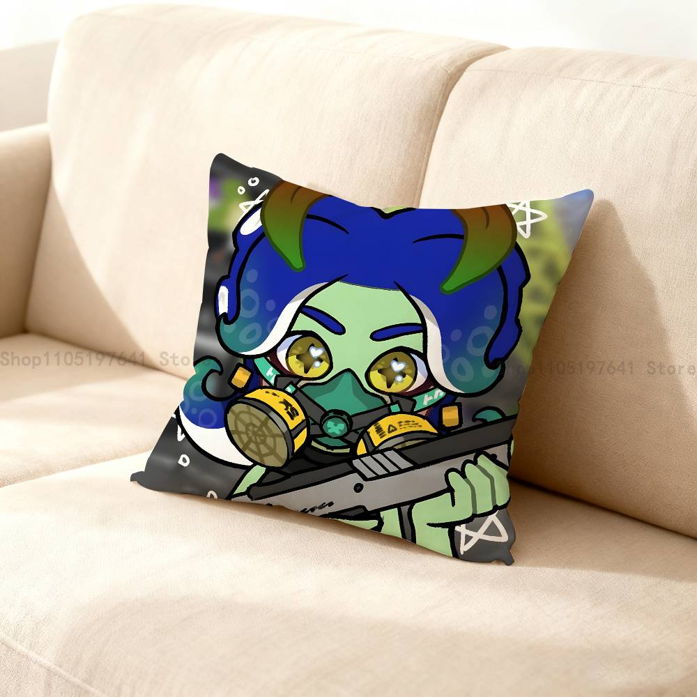 S-Splatoons Pillow Case Cushion Cover Home Decor Birthday Gift Pillowcover