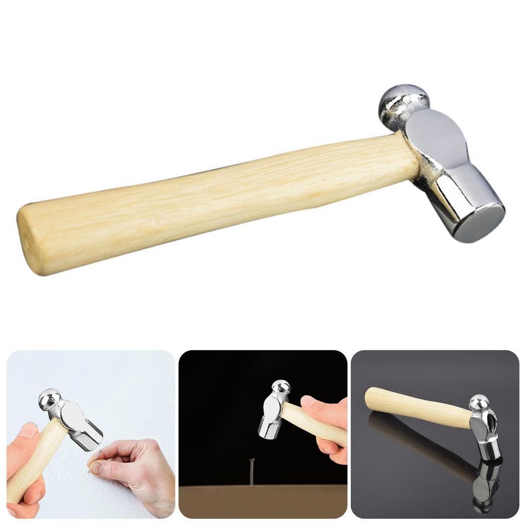 Mini Hammer Smashing Walnut Round Head Wooden Handle Hammer Car Escape Tool Hand Hammer Multifunction Mini Hammer