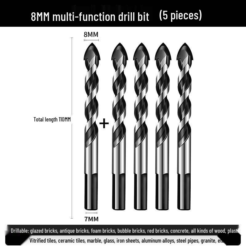 6mm Triangle Drill Bit for Tile, Concrete, Glass, and Cement