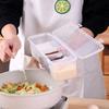 Dustproof Desktop Organizer Transparent Cable Container 5 Grids Data Cable Storage Box  Mouse line