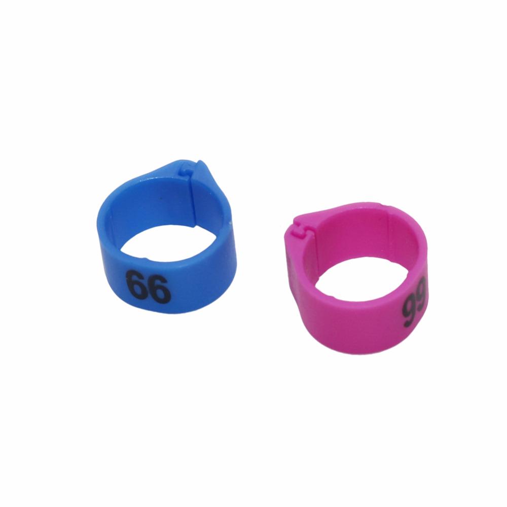 10 colors x 100 pcs Birds Plastic foot Rings 12MM 14MM 10 colors Suitable for a variety of birds Bird training supplies NO.1-100