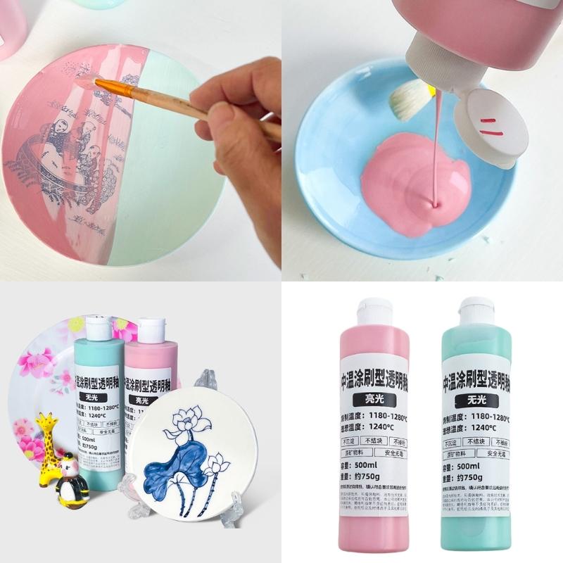 500ml/16.9oz Air Dry Clay Glaze Sealant Water Resistant Clay Finish Ceramic Clay Sealant for Pottery and Ceramic Glazing