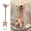 Cute Long Neck Evil Zodiac Plush Pendant Keychain Healing Stuffed Animal Doll Birthday Gift Decor