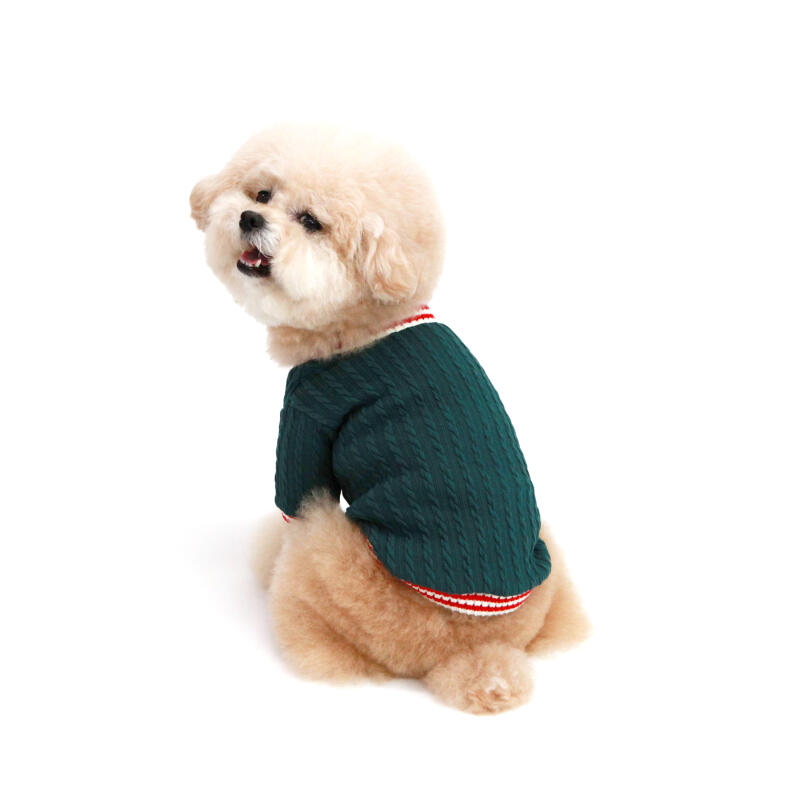 KINI TWISTED LOGO V NECK TSHIRT-GREEN (V-neck short-sleeved T-shirt) M