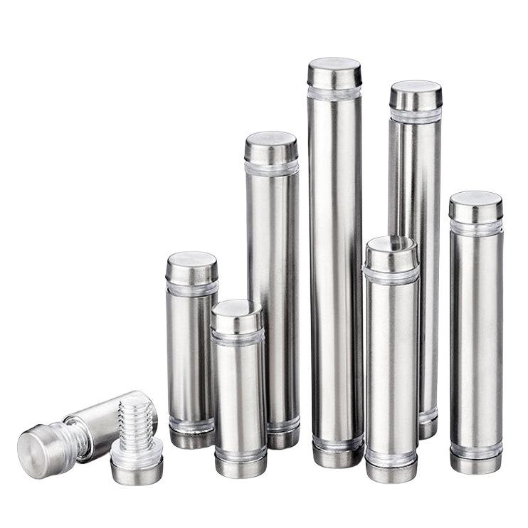 10pcs Stainless steel double-ended advertising nails mirror nails glass nails acrylic screws wall mounting screws solid screws