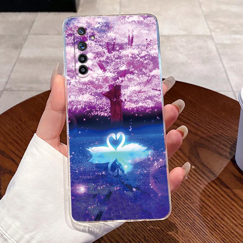 Casing For Realme 6 6s 6pro Phone Case For Realme 6 Pro Case Aesthetic Fashion Cute Cat Soft Silicone Transparent TPU Back Cover