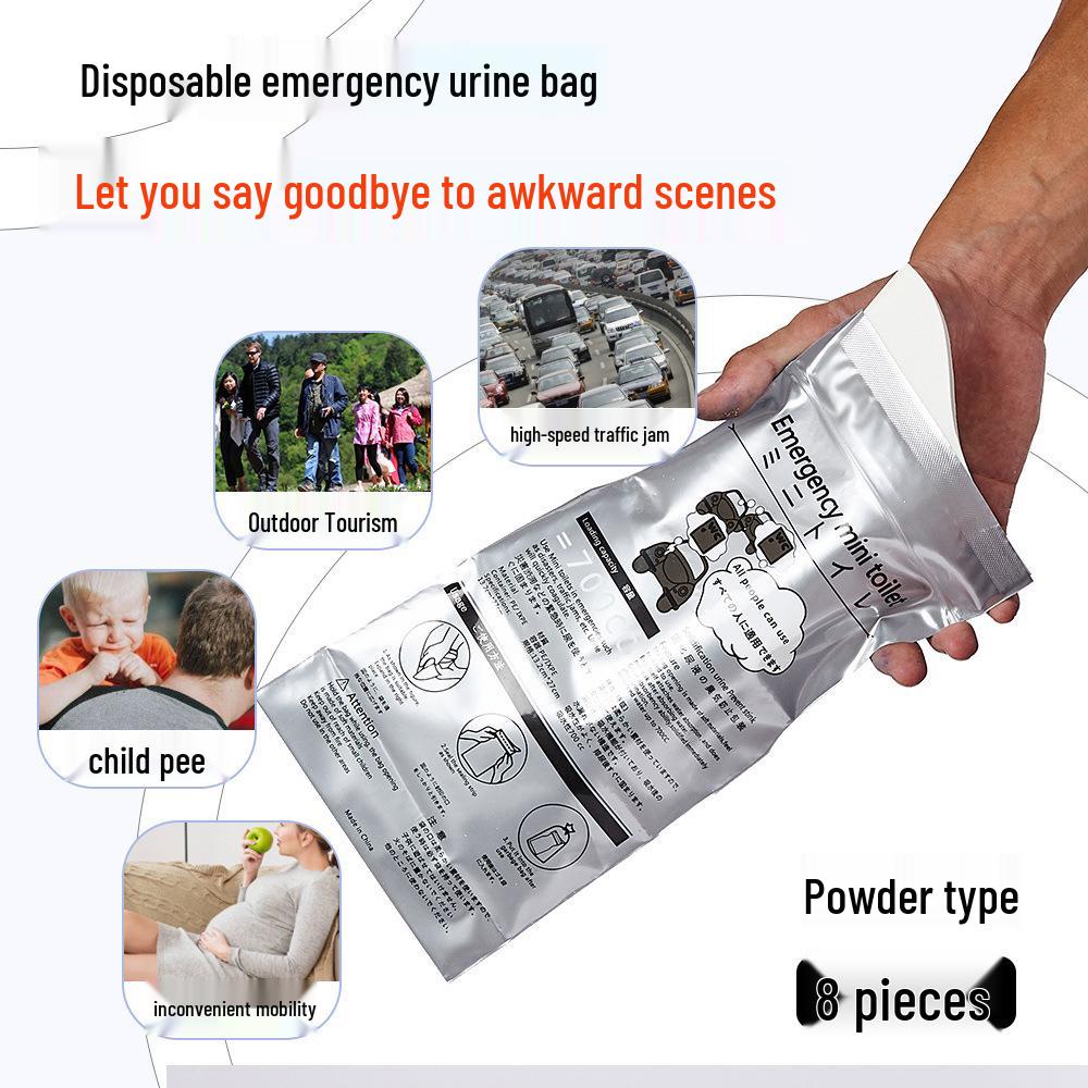

Portable Disposable Car Urinal Bag - Travel Toilet Solution for Men and Women
