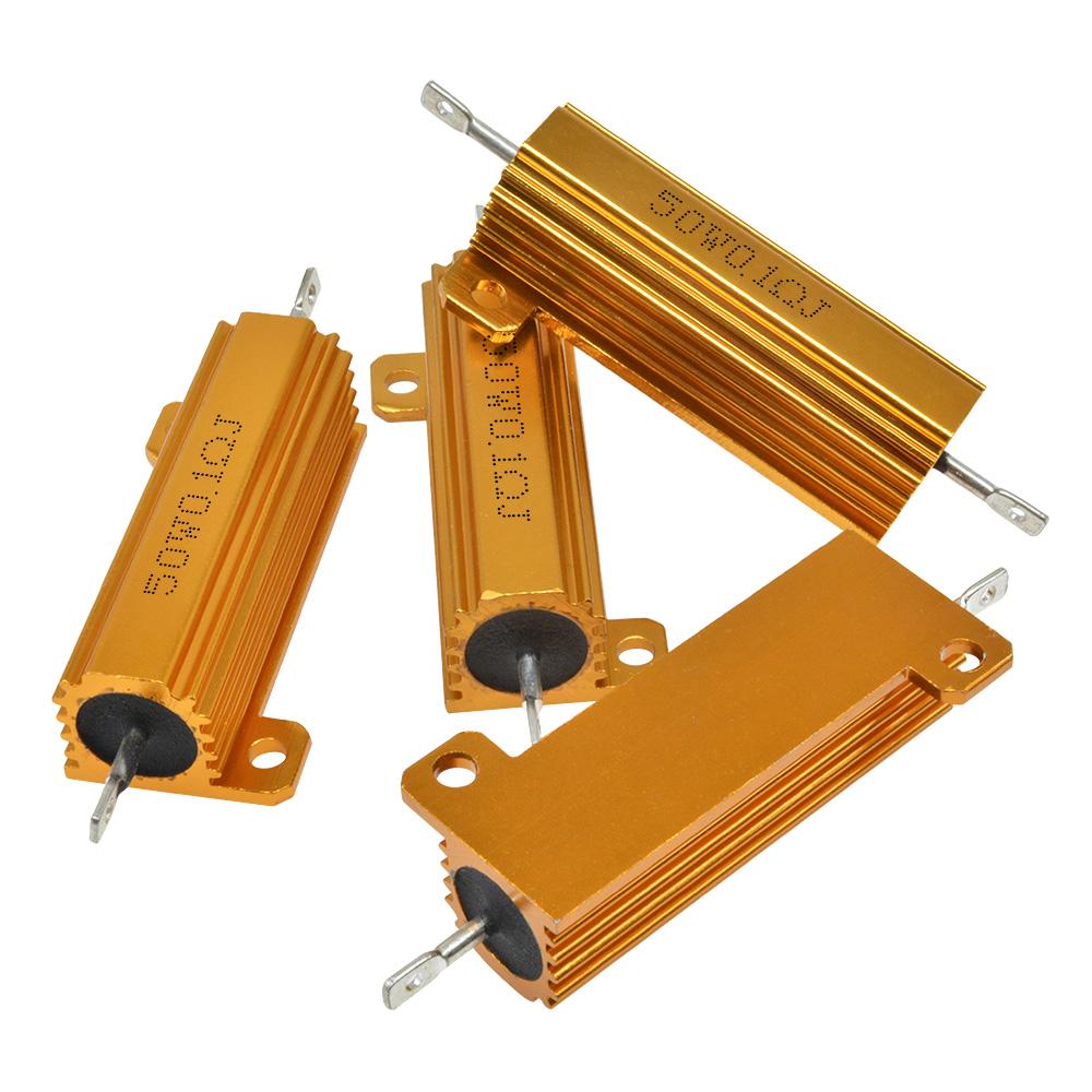 11W 111W Aluminum Power Metal Shell Case Wirewound Resistor 1.11R ~ 111K 1 6 8 11 11 111 111 1K 11K ohm resistance 1% Accuracy