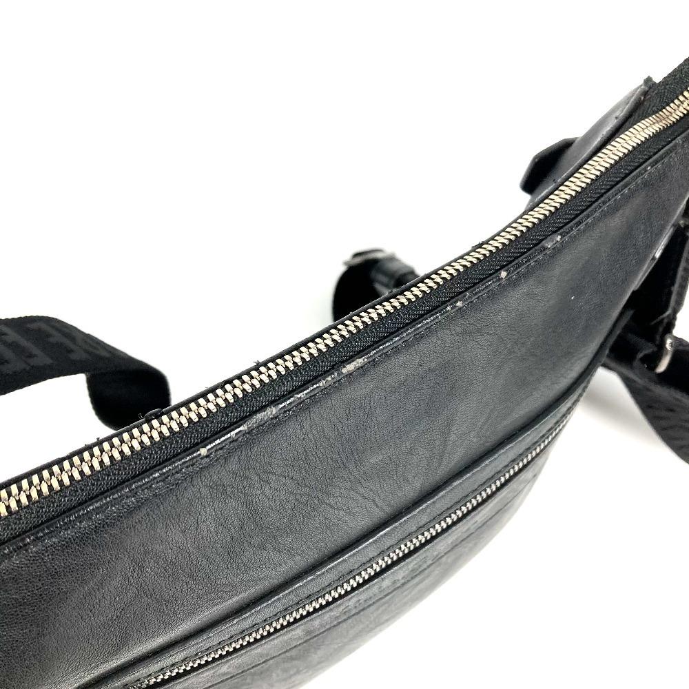 Salvatore Ferragamo logo Bag Crossbody Shoulder Bag Leather Black