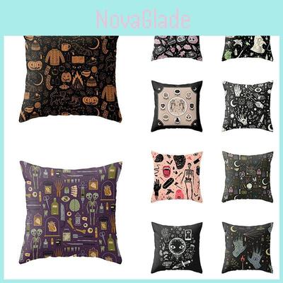 Super Soft Halloween Print Pillowcase Cushion Cover Ideal For Home Decor And Gifts