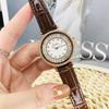 Uhr Damen Zigeuner-Kuhauge Ultra-dünne Uhr Echtes Leder Nische Leichter Luxus Wasserdichte Damen-Uhr