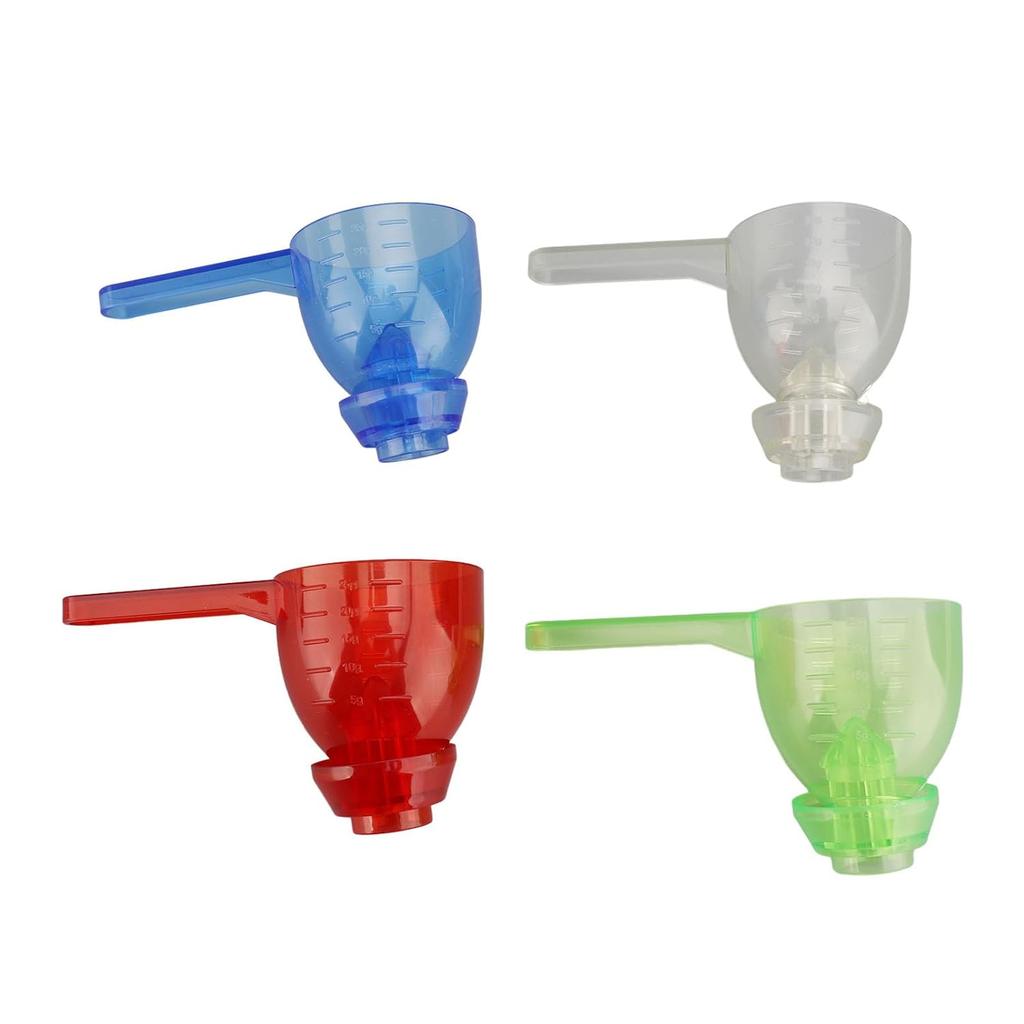 Measuring Spoon 4pcs Spill Proof Leakproof Funnel Spoon, Convenient Portable Convenient Portable Measuring Spoon Leaky Single Measuring Spoon for