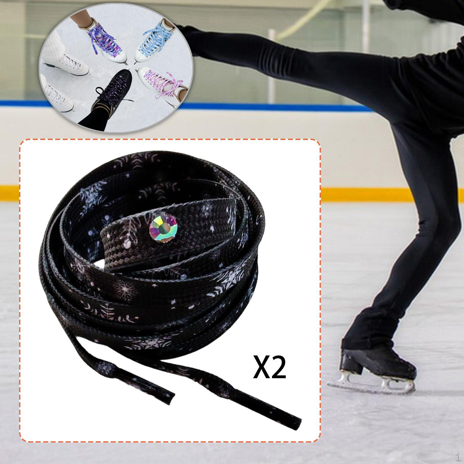 

Elegant Polyester Ice Skate Shoelaces with , Suitable for Skating, Gift Skating Enthusiasts, 220CM чёрный