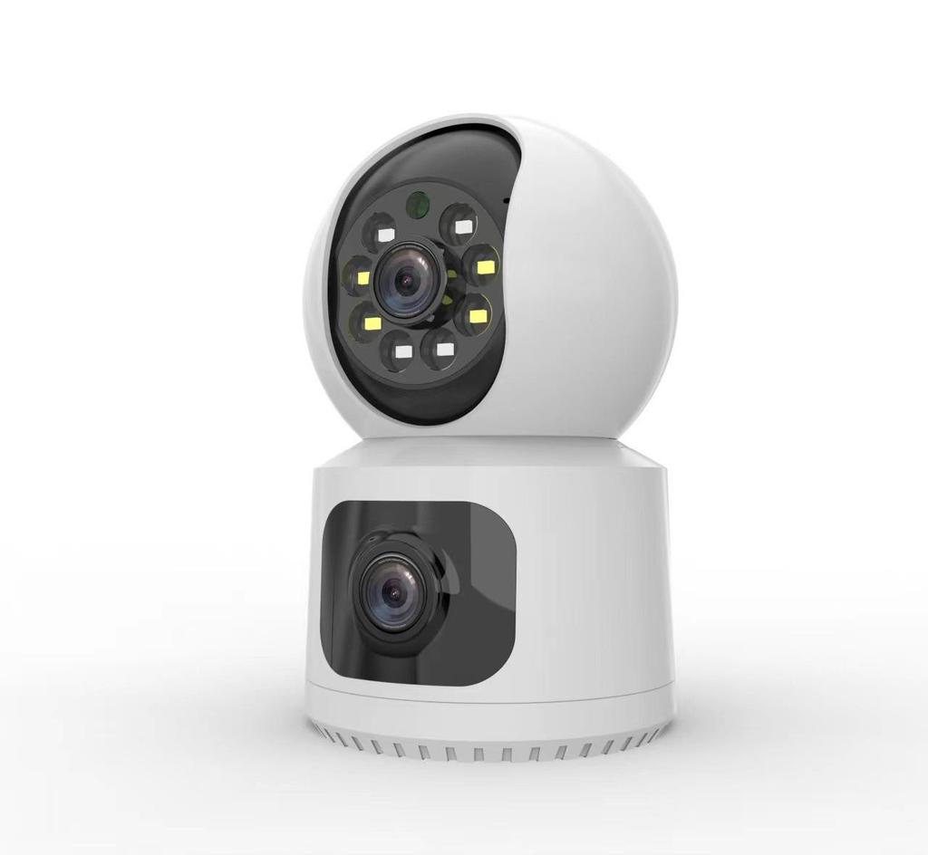 360° Night Vision Monitor: HD Surveillance Camera with Mobile Connectivity & Full Rotation, No Blind Spots