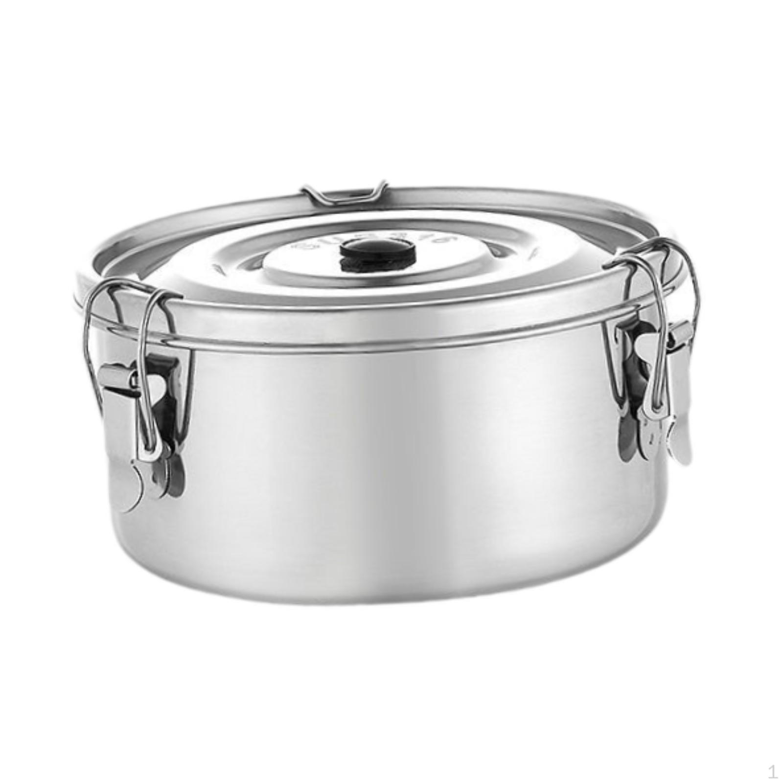 Fruit Lunch Box Food Storage Container Sturdy Space Saving Outdoor Picnic Round Bowl for Kids 12cm