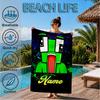 Custom Name Space Alien Un-speakable Beach Towel Microfiber Beach Towel, Lightweight and Quick-Dry, for Summer Travel, Swimming Pool Gift