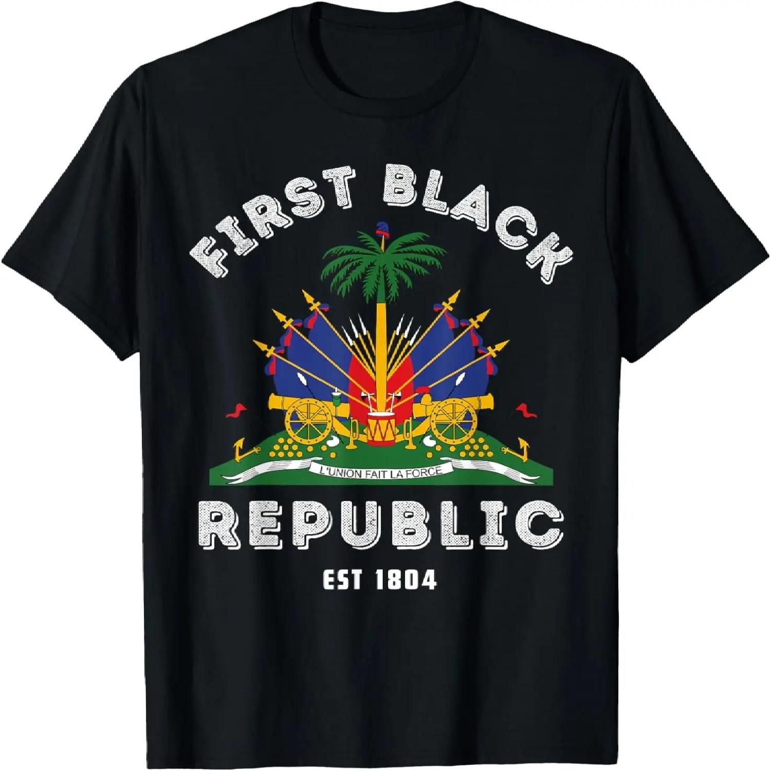 Haiti First Black Republic Since 1804 Haitian Flag Day T-Shirt XXXXXL разноцветный