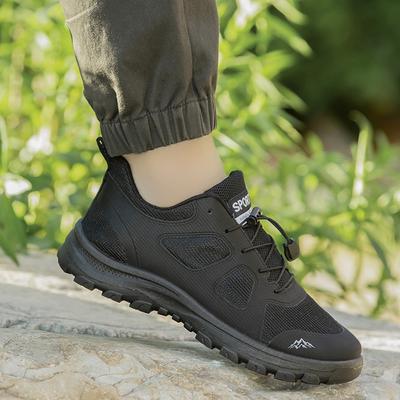2025 Frühling und Herbst neue Sporttrainingsschuhe runde Zehenpartie täglich flacher Absatz Low-Top schwarze Schnürschuhe