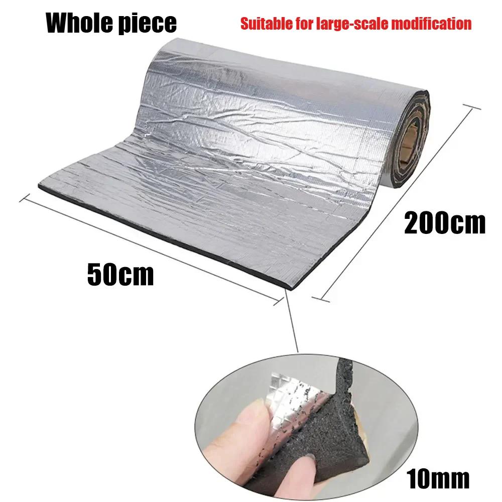 2*0.5M 5/10mm Car Sound Mat Proofing Deadener Heat Insulation Mat for Auto Van Deadening Insulation Mat Car Accessories Interior