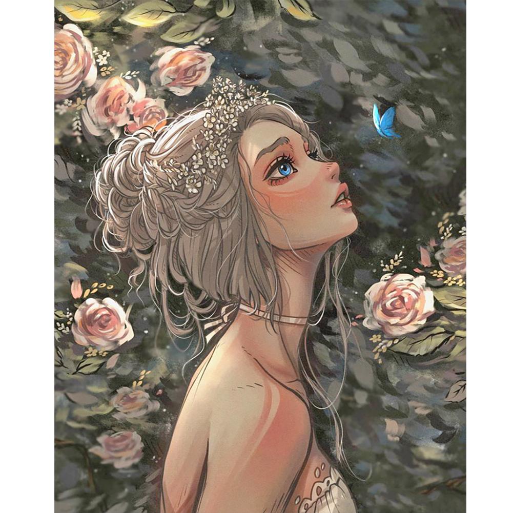 

5D DIY Полный Круглый Дрель Алмазная Картина Фея Набор Домашний Декор Искусство Ремесло