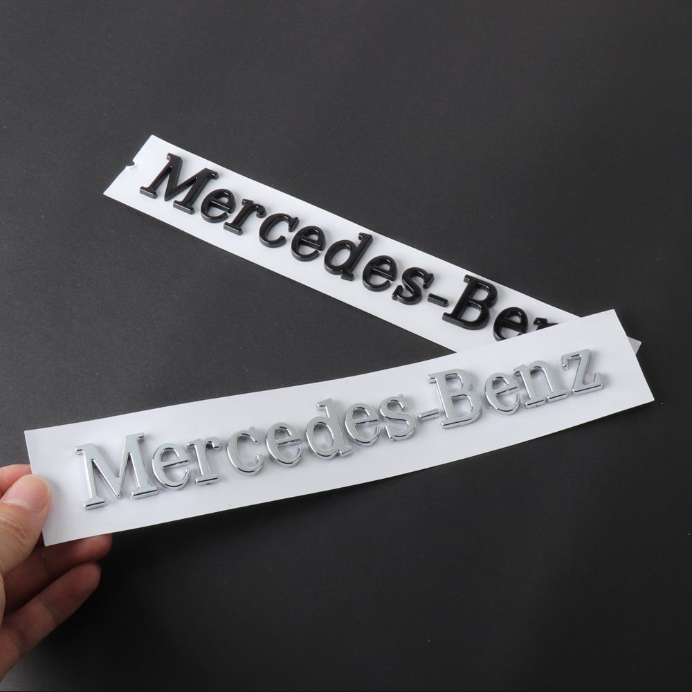 Mercedes Benz Letter Car Stickers for Mercedes Benz S400L S580 GLS600 ABS Car Badge Refit Rear Trunk Auto Decoration Accessories