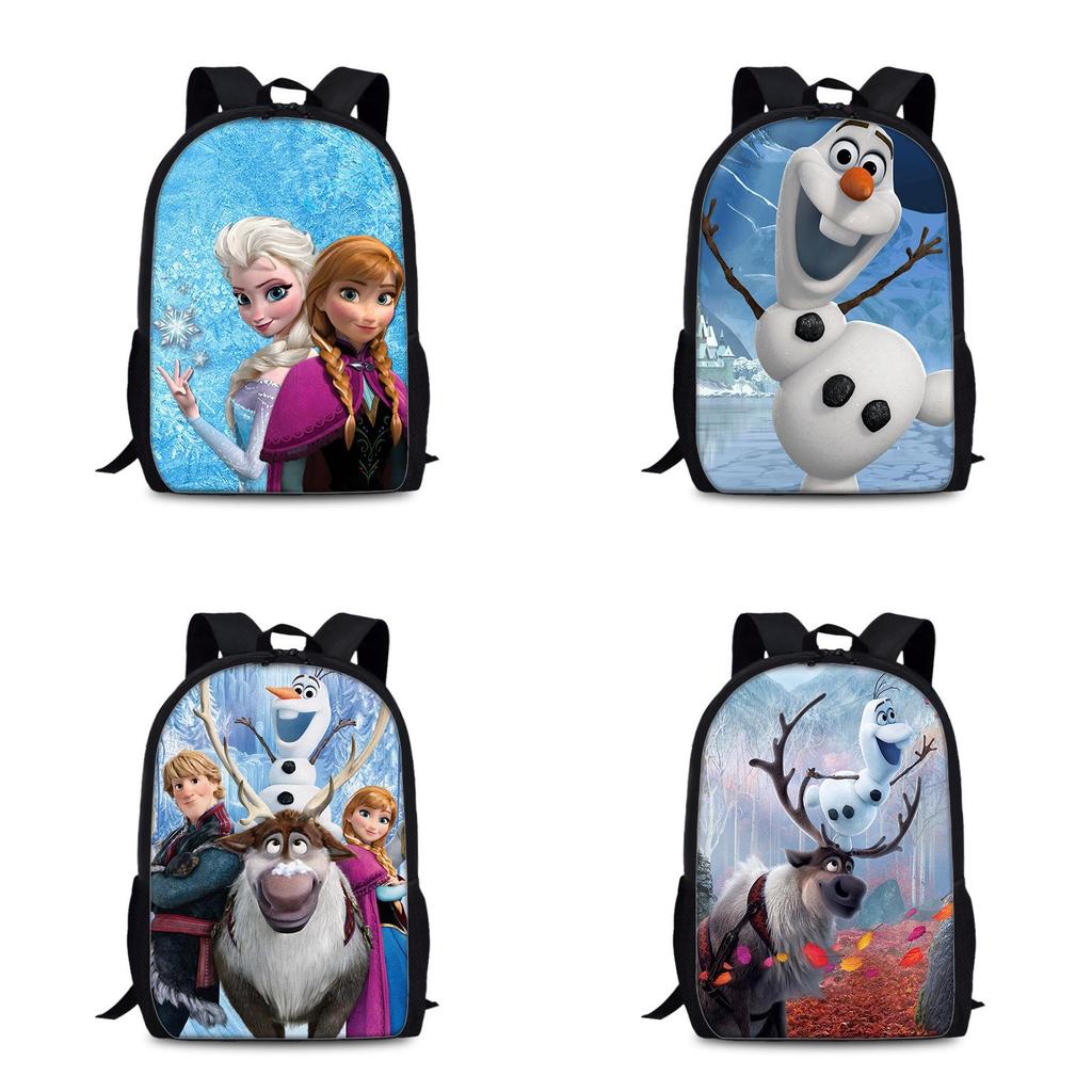 Frozen Childrens Cartoon Backpack With Lightweight Nylon Material For School And Daily Use