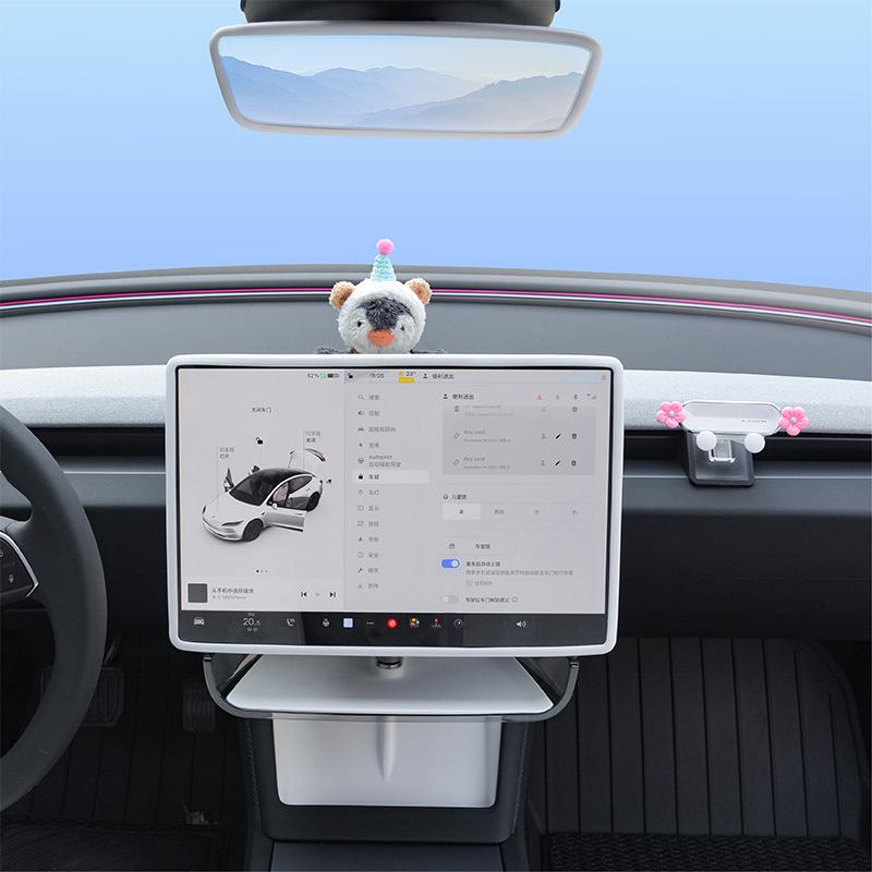 Silicone Central Control Screen Protective Cover For Refreshed Model 3 Y With Soft Protection And Non Destructive Installation