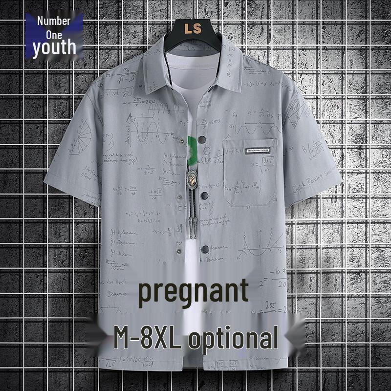 Men s Ice Silk Quick-Dry Casual Short Sleeve Shirt L