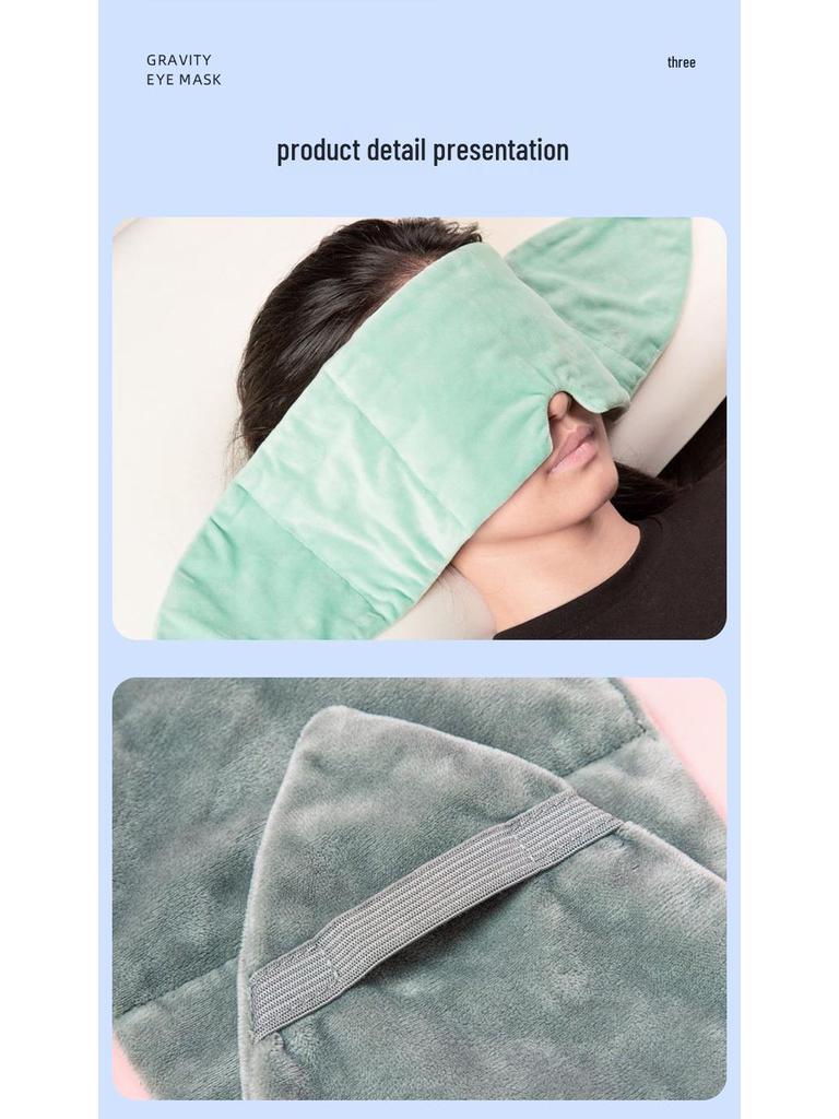 Adjustable Gravity Eye Mask for Men and Women - Light Blocking for Sleep and Naps